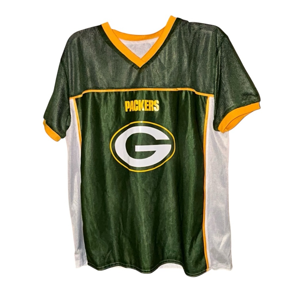 Green Bay Packers‎ NFL Flag Football Jersey Adult Large Reversible Mesh